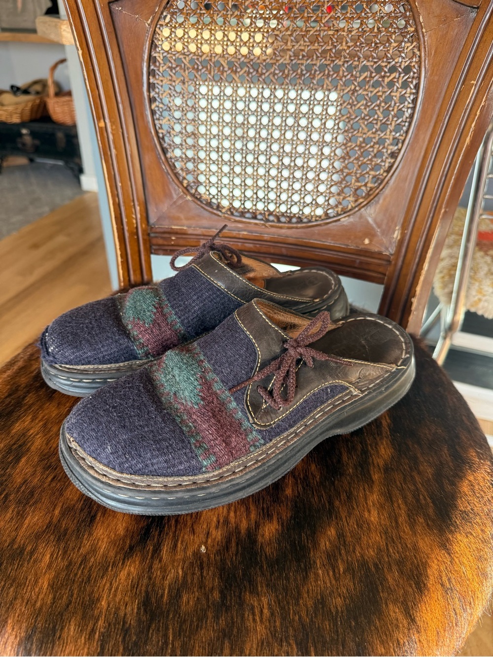 Vintage Blanket Clogs